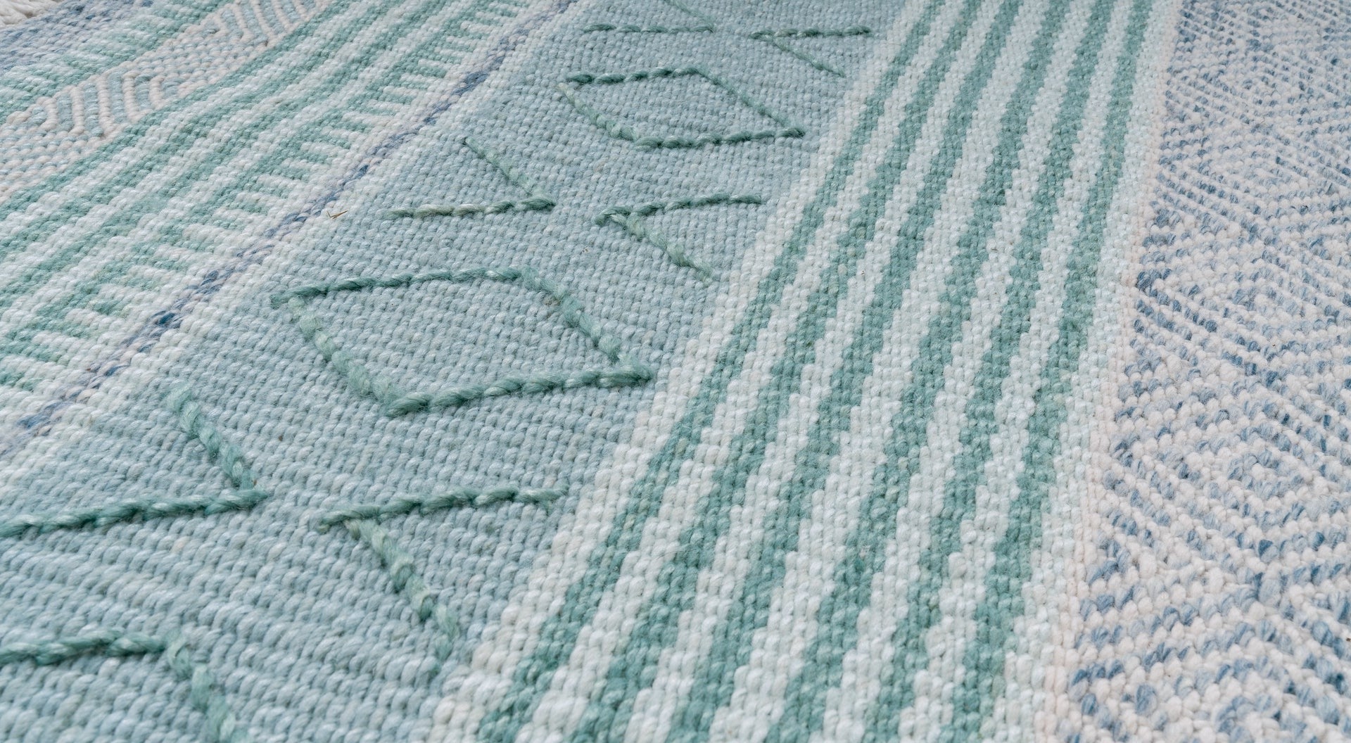 Embroidery Aqua